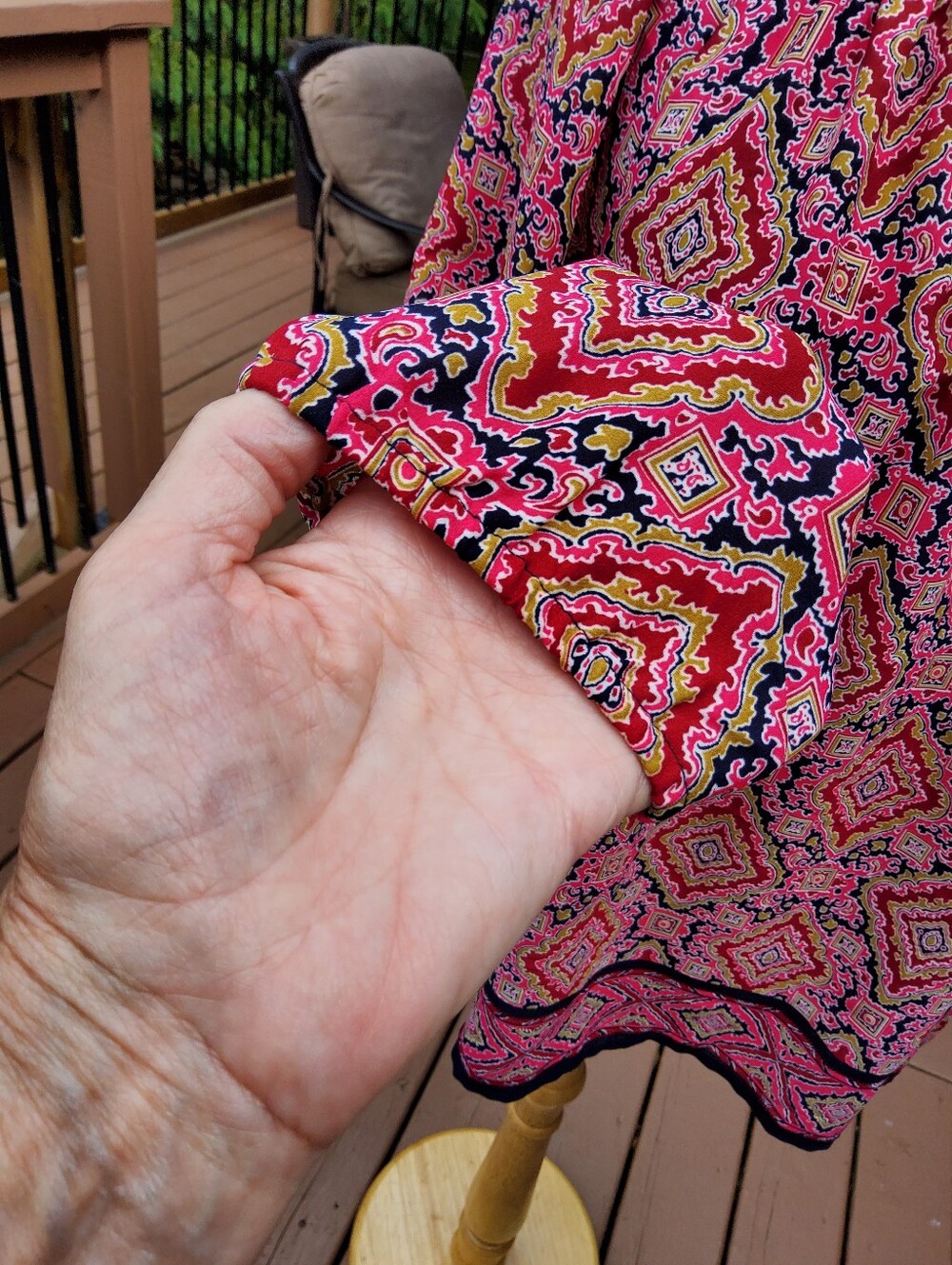 GAP Pink Multi-Pattern Peasant Tunic - Picture 4 of 6